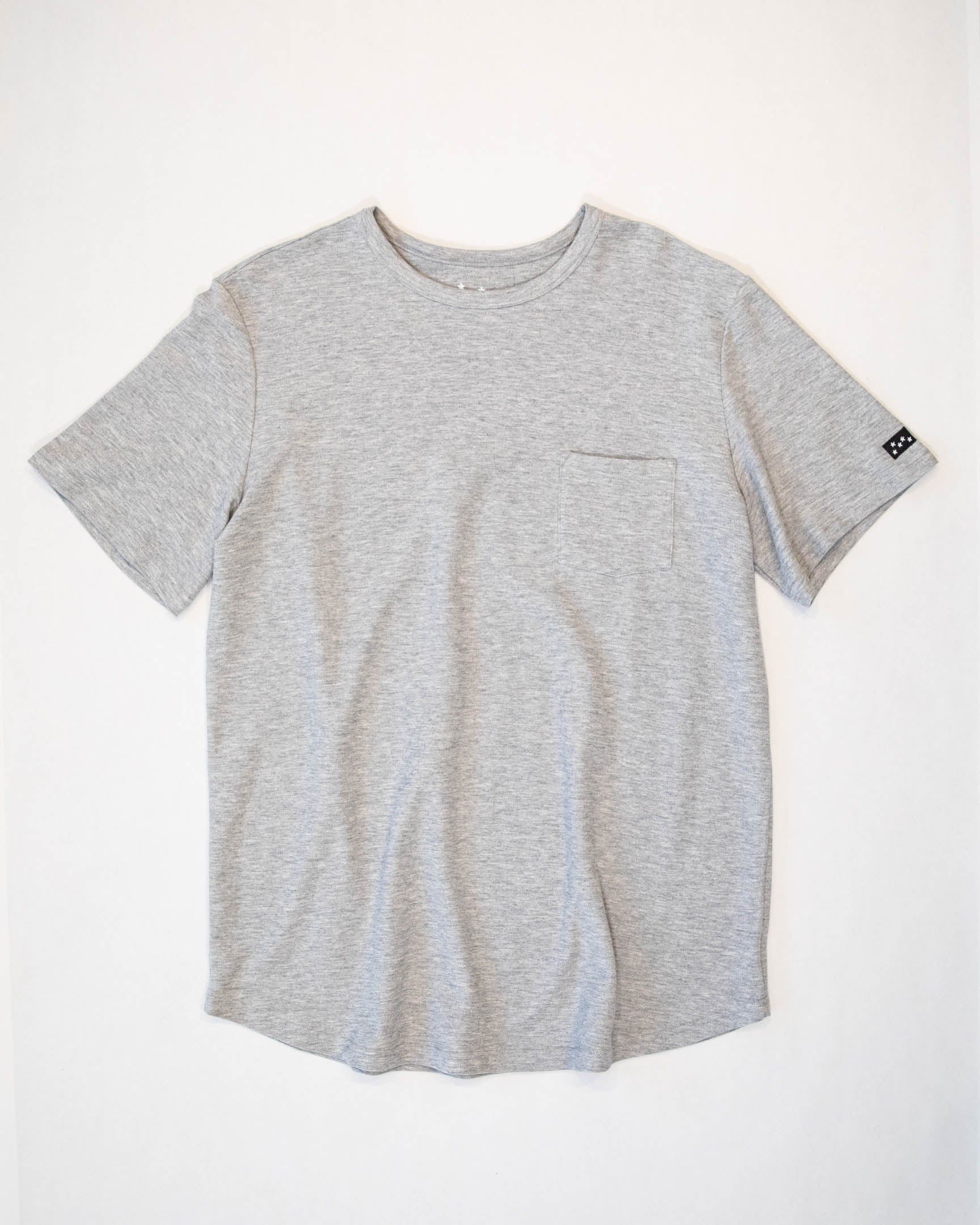 Pique Tee Heather Grey